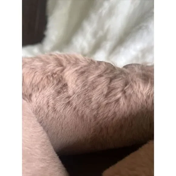 Old Navy‎ Faux Fur Lined Non-Slip Wedge Heel Bootie Size US 10 Beige Color - Picture 5 of 5